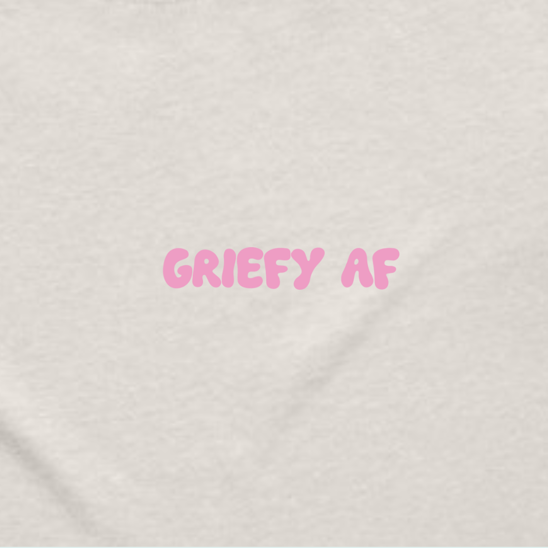 Griefy AF Faded Tee | Bone