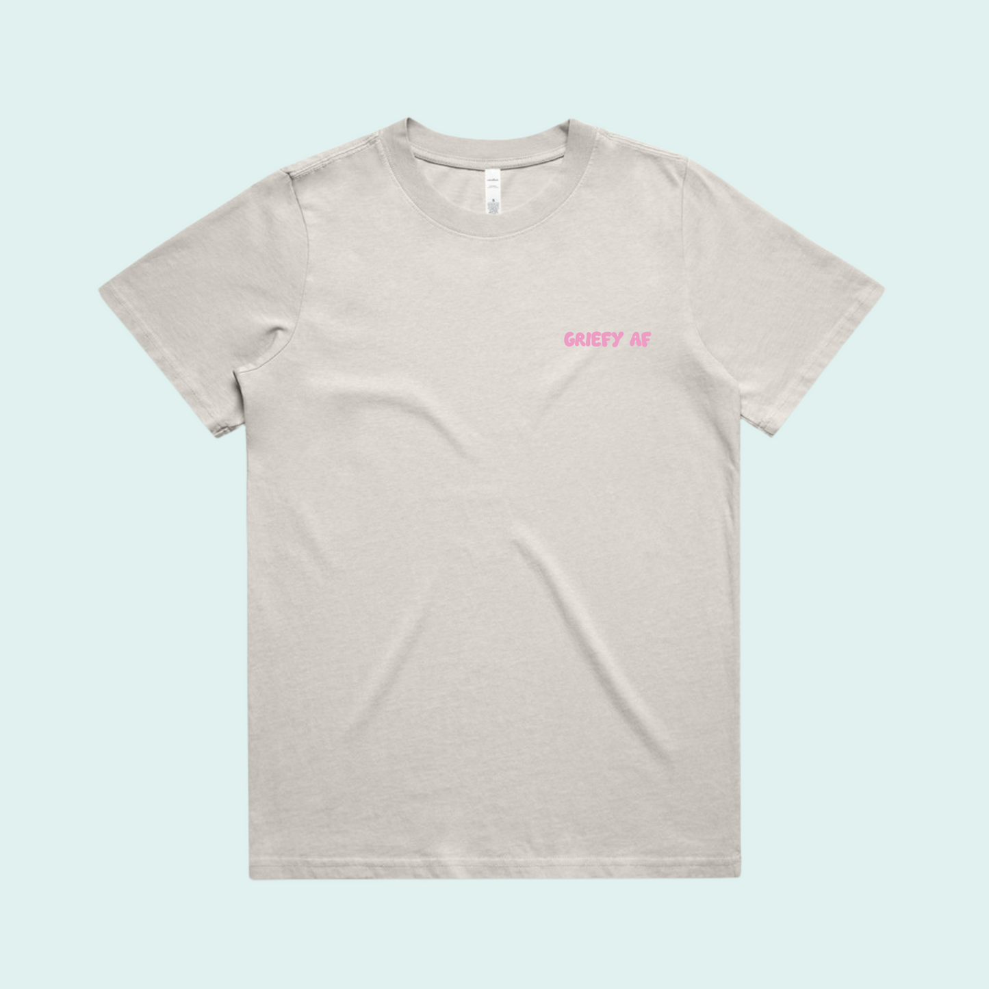 Griefy AF Faded Tee | Bone